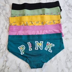 PINK VS LOGO HIPSTERS 5 PACK xl